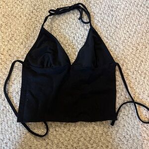 Edikted  backless Black Halter Top